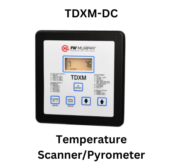 TDXM-DC temperature scanner/pyrometer by FW Murphy, designed for accurate temperature measurement in various applications